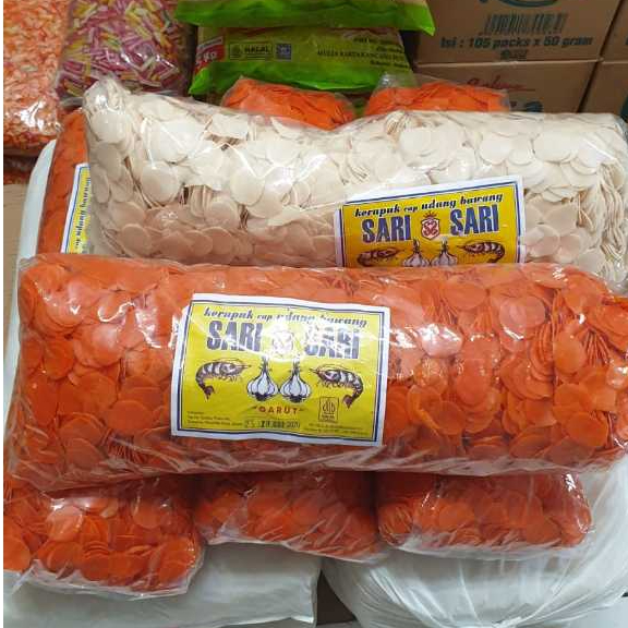 [Bal] Kerupuk Krupuk Mentah Asli Garut Merk Sari Sari Cap Udang Bawang