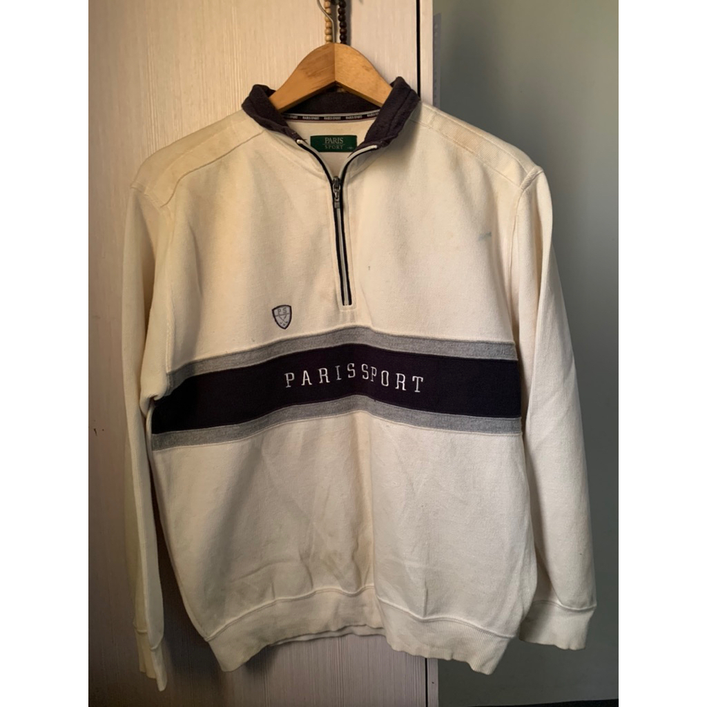 preloved polo sweater golf/baseball vibes