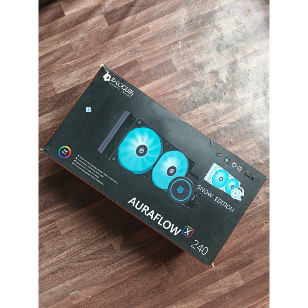 ID-Cooling Auraflow X 240 Snow Edition AIO 240mm ARGB | ID-Cooling XF-12025 ARGB TRIO