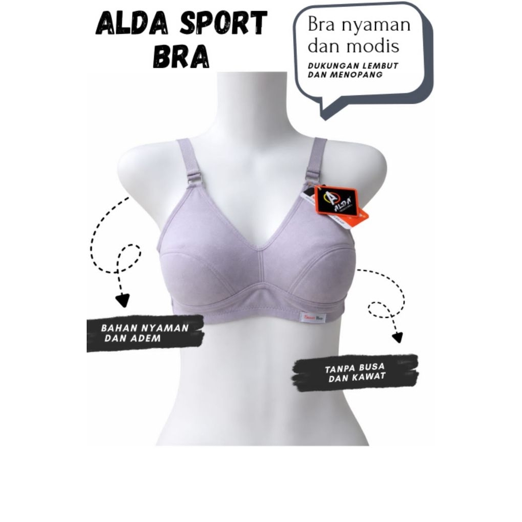 Paket isi 6 sport bra tanpa busa tanpa kawat - sport bra murah berkualitas bra harian
