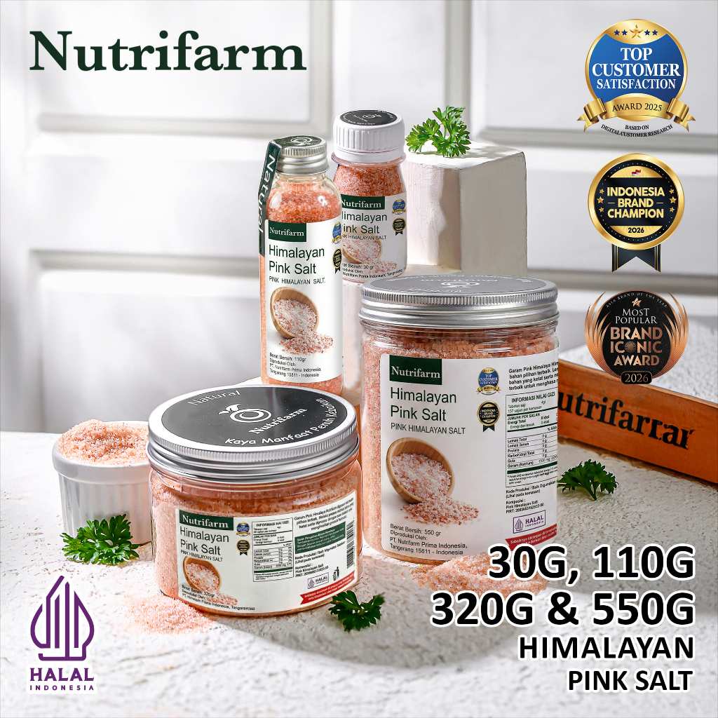 Nutrifarm Himalayan Salt 30g 110g 320g 550g