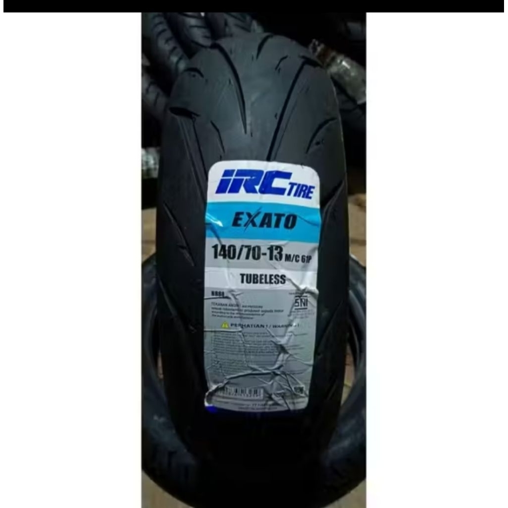 BAN BELAKANG UPGRADE IRC EXATO TUBELES UKURAN 140/70-13 NR 88 BAN BELAKANG NMAX/PCX 160/ADV IRC TUBE