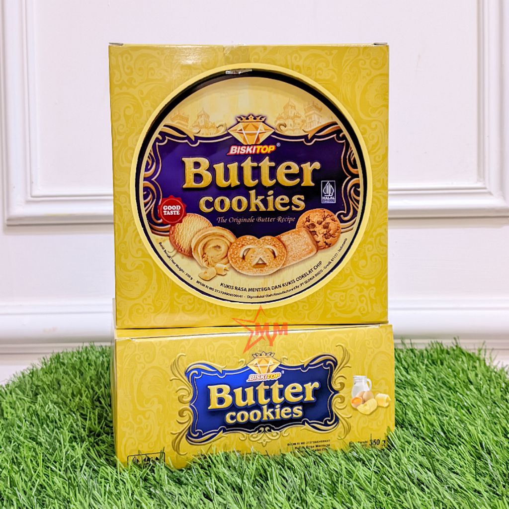 Biskitop Butter Cookies Kaleng 350g