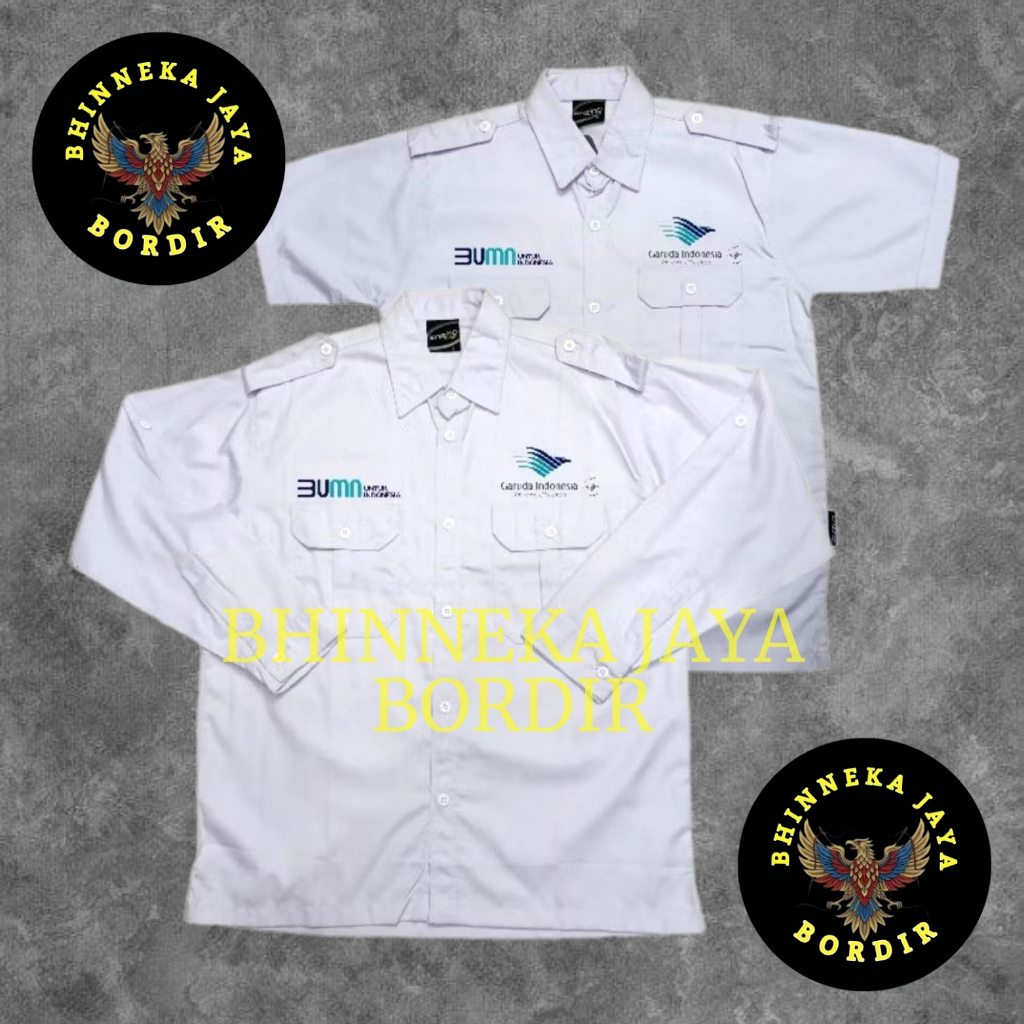 KEMAJA BUMN GARUDA INDONESIA SKYTEAM PUTIH TERBARU