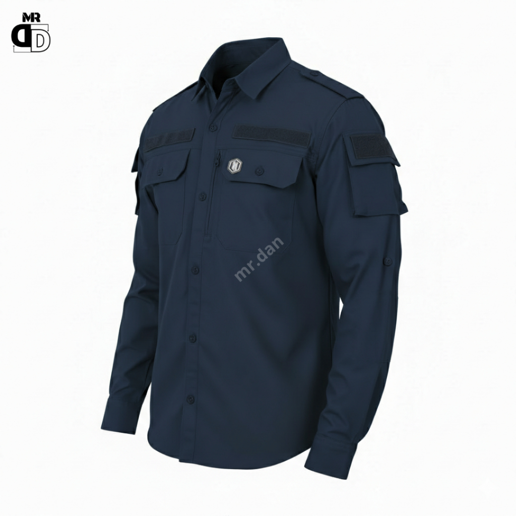 Kemeja Tactical Hexagon Jumbo Original Lengan Panjang Baju Kantor Reskrim Outdoor Activities