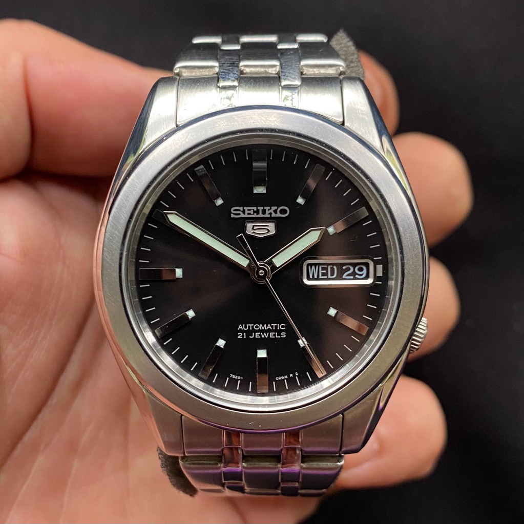 SEIKO 5 SNKG95 Black Sunburst Automatic 7s26 100% Original Japan