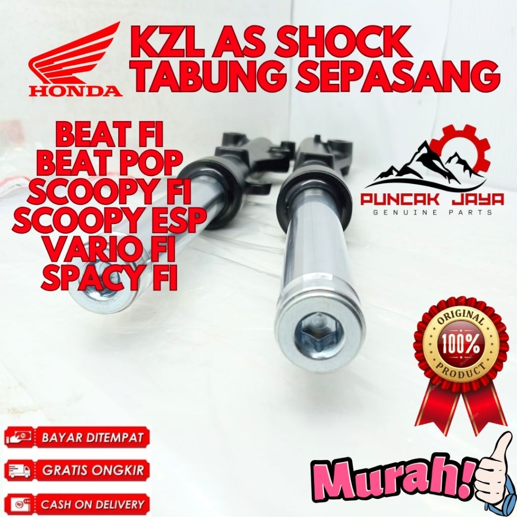 AS SHOCK TABUNG SEPASANG ORIGINAL HONDA KODE KZL, AS SHOCK TABUNG SEPASANG BEAT FI, AS SHOCK TABUNG 