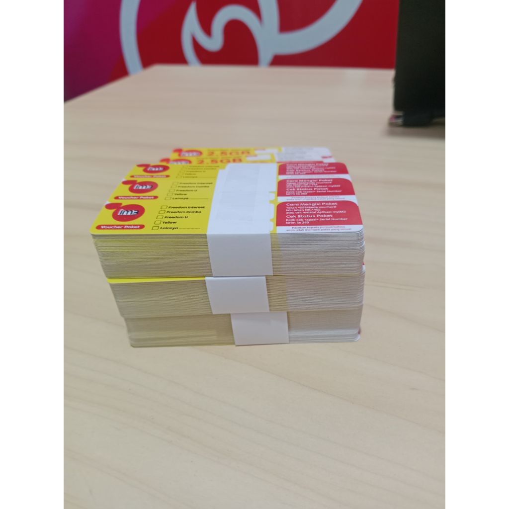 Mix Voucher Tri dan M3 Indosat (50 PCS/SN)