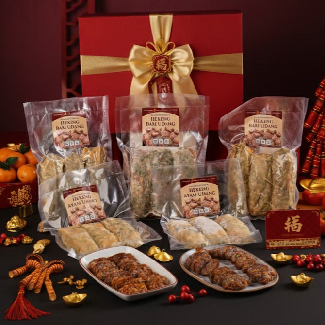 ABUNDANCE CNY Hampers Imlek | Hekeng FROZEN | FULL Babi Ayam Udang Premium
