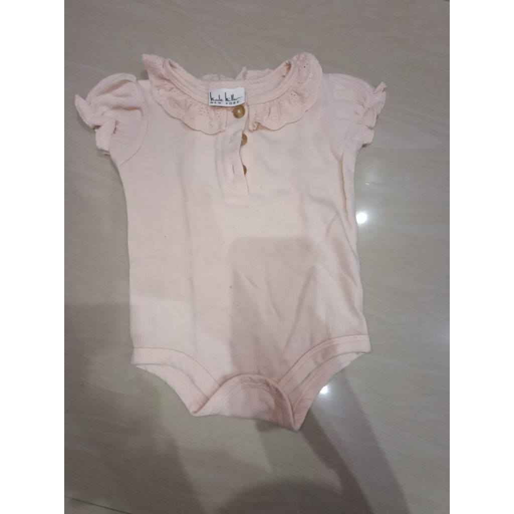 Jumper Ruffle Nicole Miller peach 6-9M