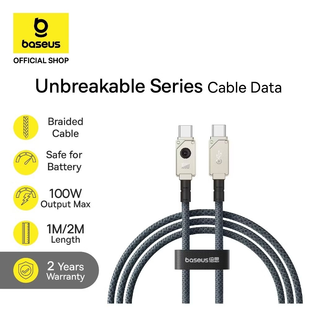 Baseus Kabel Data Unbreakable Type C to C - 2M White