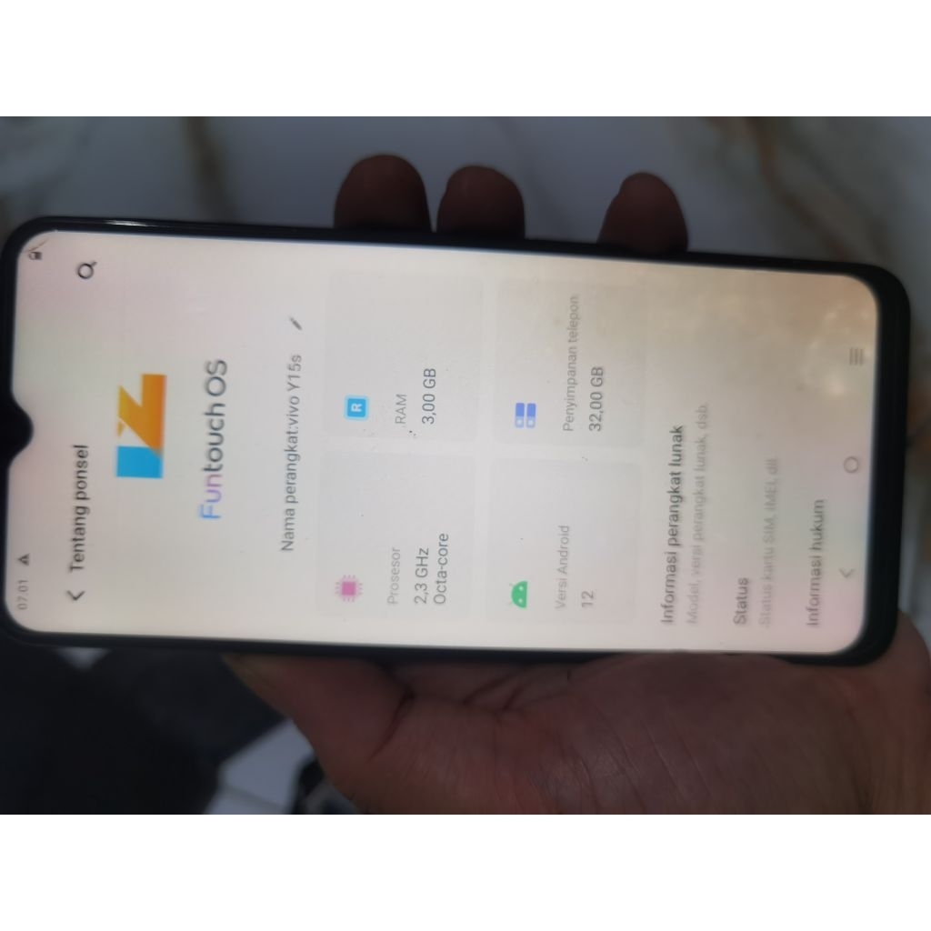 mesin vivo y15s normal