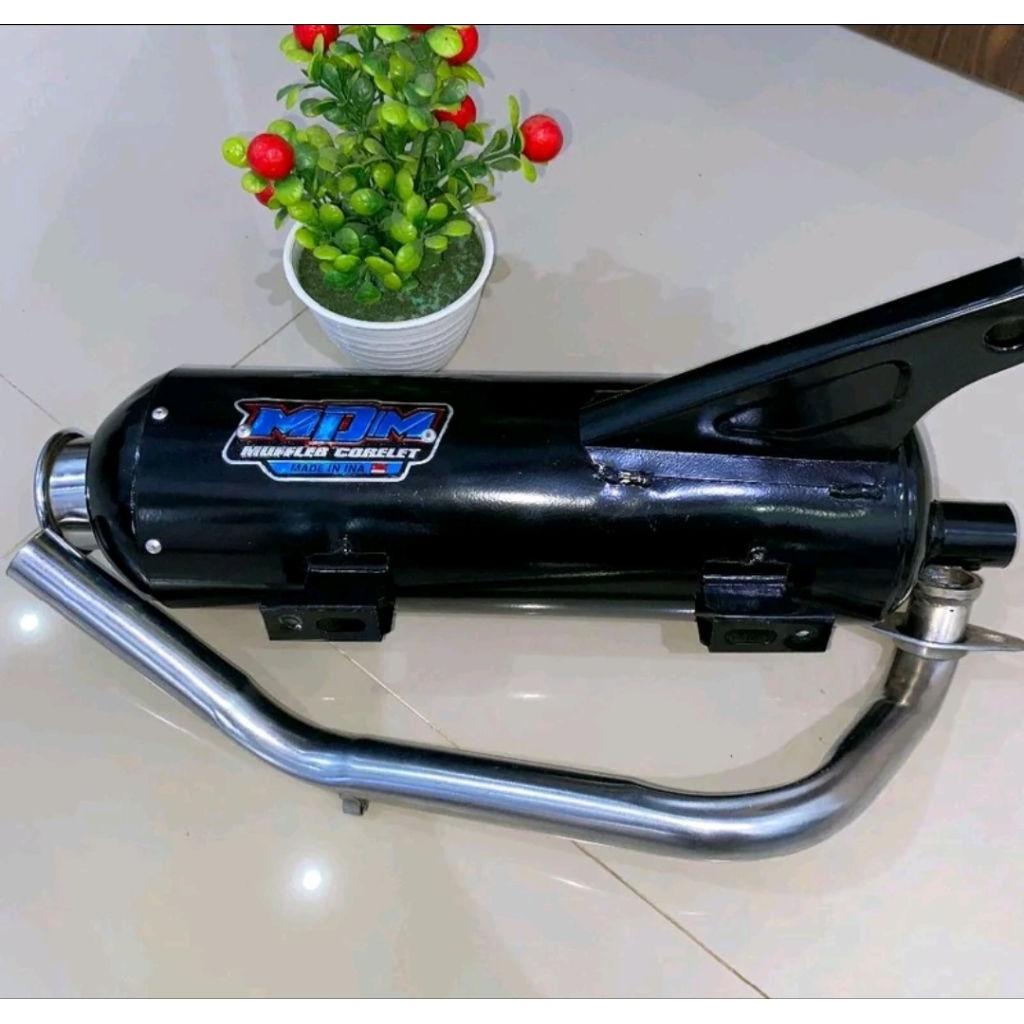 Knalpot MDM standrat racing All metik Beat deluxe Mio sporty Vario 12/125/150 Scoopy spin skywave mi