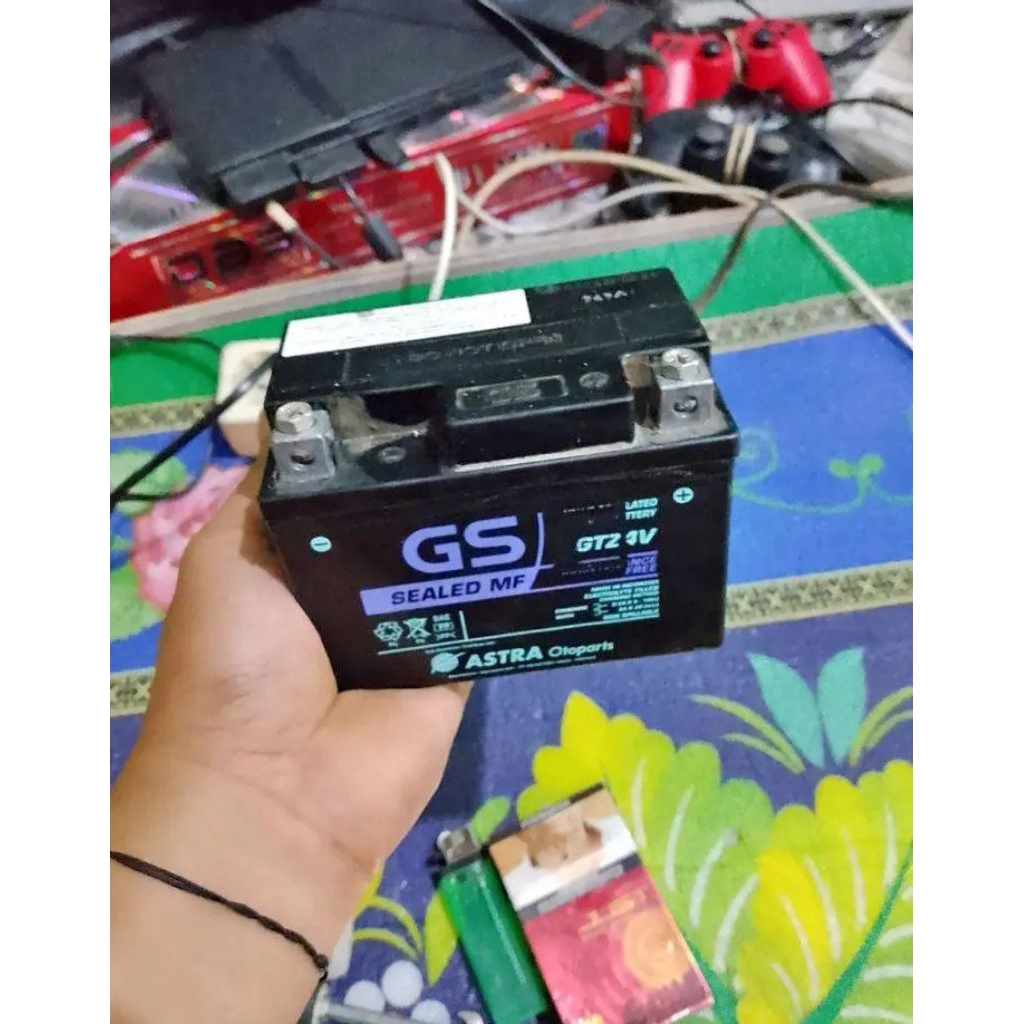 aki GS buat motor matic atau bebek original cabutan motor seken masih normal