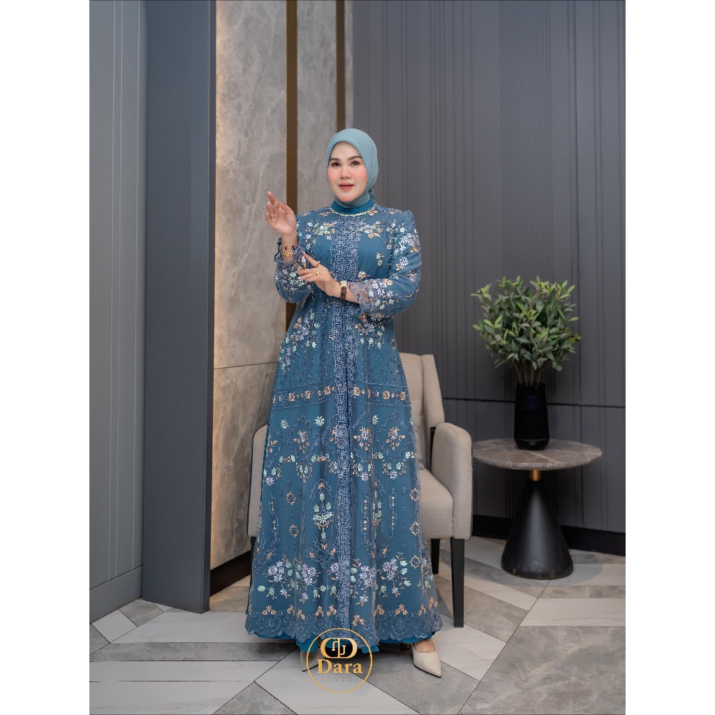 Gamis Qirana by Dara Sallaco / Dress Dara Sallaco / Dres Mewah / Gamis Premium Lebaran