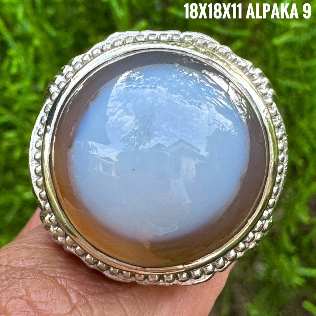 Cincin Batu Akik Natural Sulaiman Mata