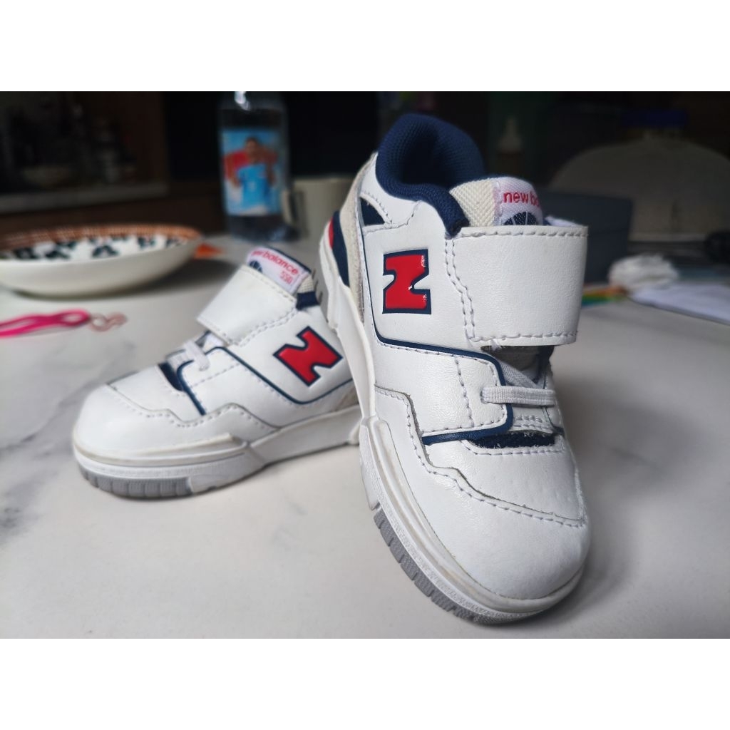 Sepatu New Balance 550 Baby Bayi Lucu Toddler White Shoes Putih IHB550ED Original Seken Second Prelo