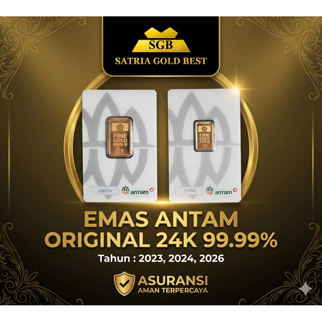 Emas Antam 1 Gram 24 Karat 99.99% Original — CertiEye Resmi&Terpercaya official store