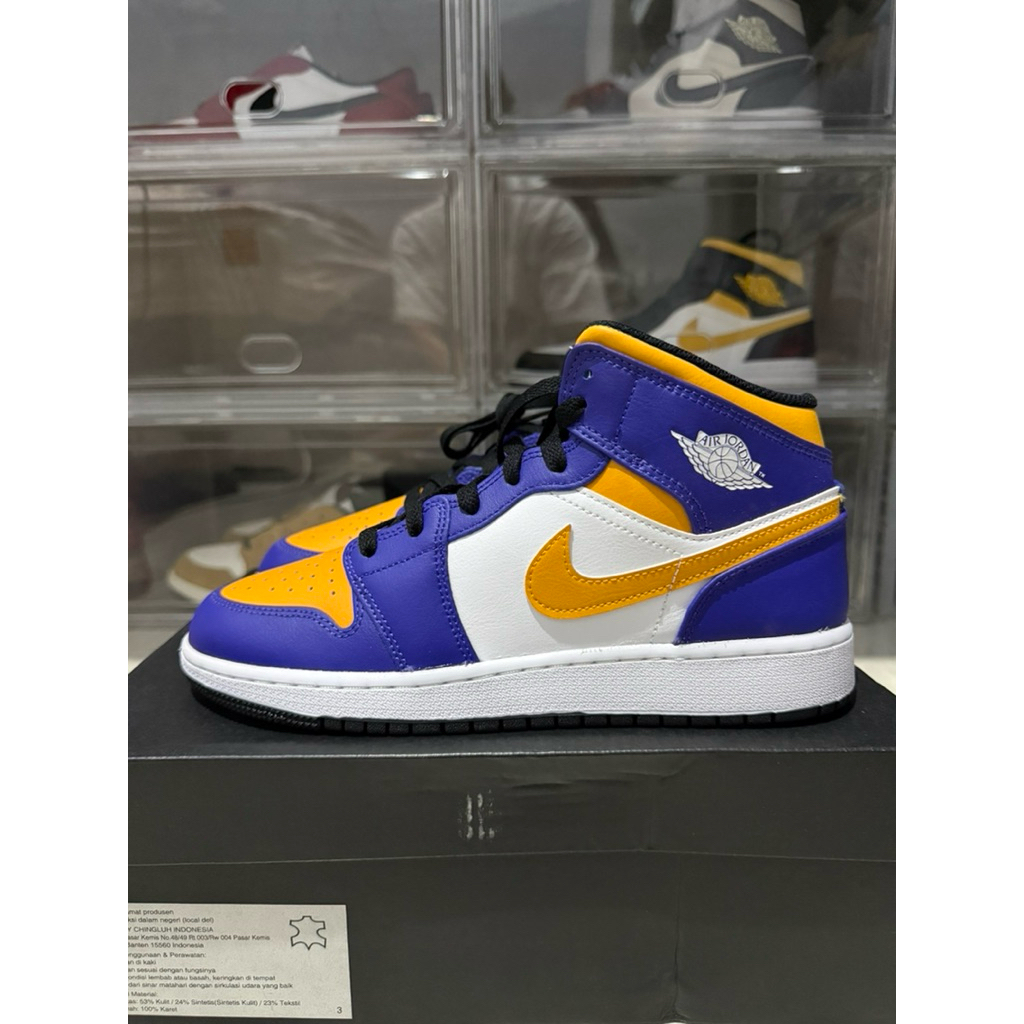JORDAN 1 MID LAKERS GS