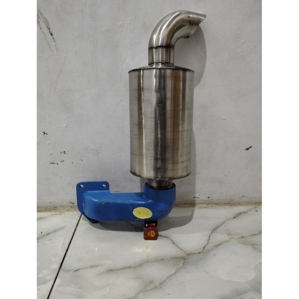 knalpot stenlis+elbow cyilicer/+pipa knalpot Dongfeng 20pk 24pk