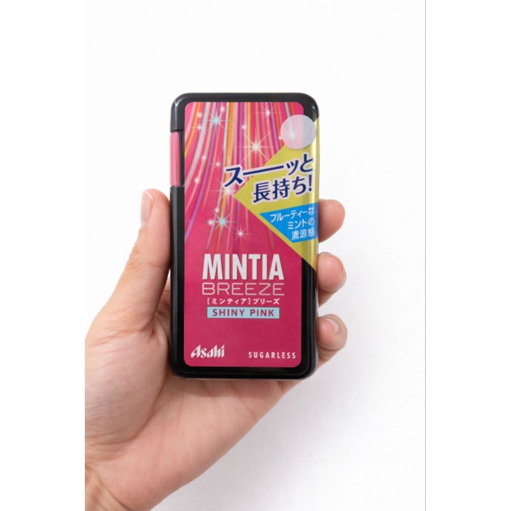 Mintia Breeze Asahi Breeze Shiny Pink, Fresh Peach, Fresh Lemon Permen Candy Jepang Japan