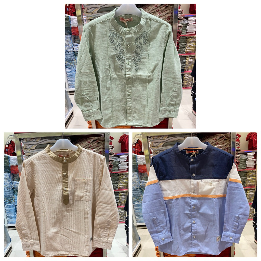 KEMEJA SEMI KOKO LENGAN PANJANG ANAK LAKI-LAKI ORIGINAL BRAND JSP BABY&KIDS (1-14th) J241