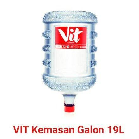 galon kosong merek dari vit Air Mineral 19L Liter asli ini galon kosong saja tanpa air nya yah polos