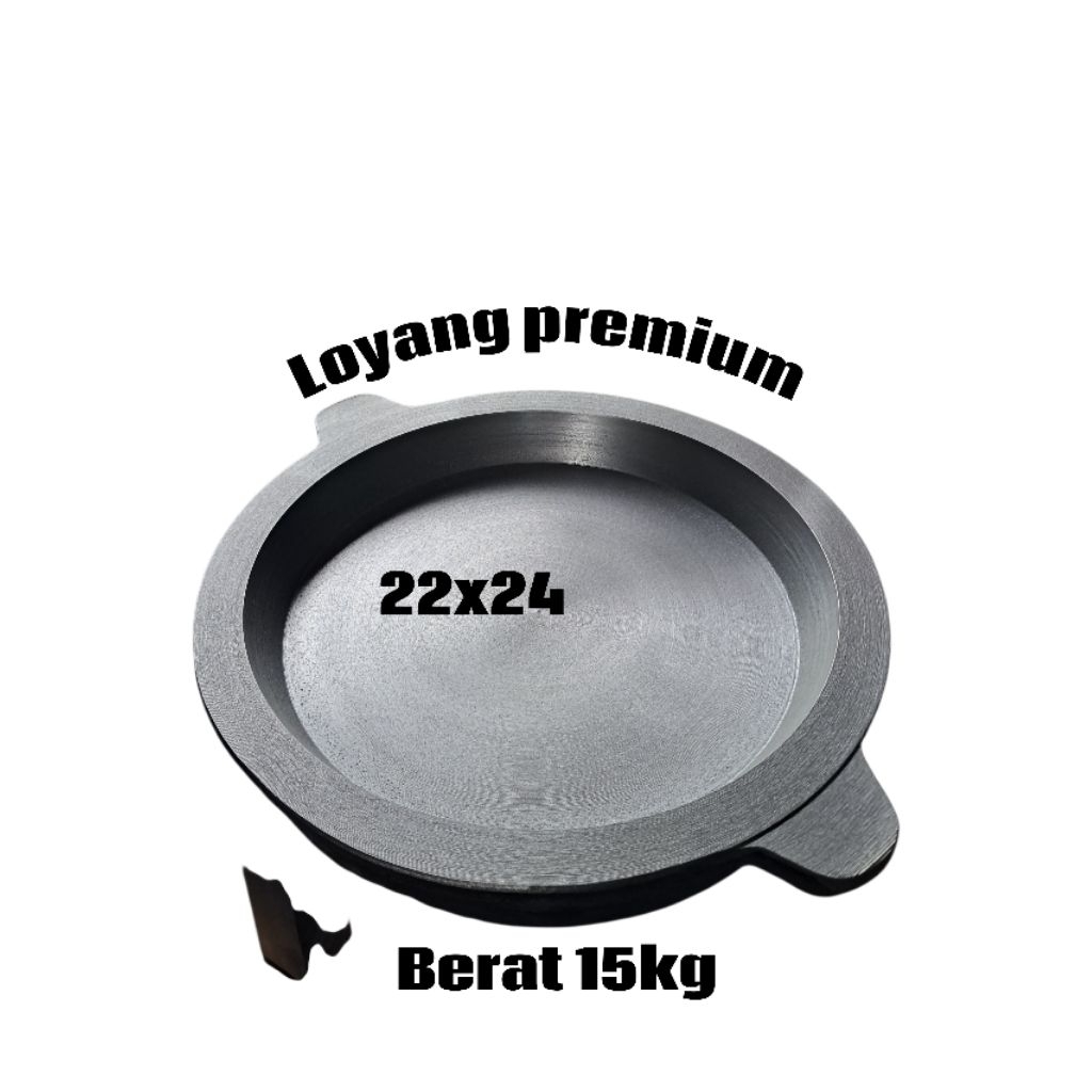 LOYANG MARTABAK MANIS PREMIUM UKURAN 22X24 BAHAN BAJA COR MURNI