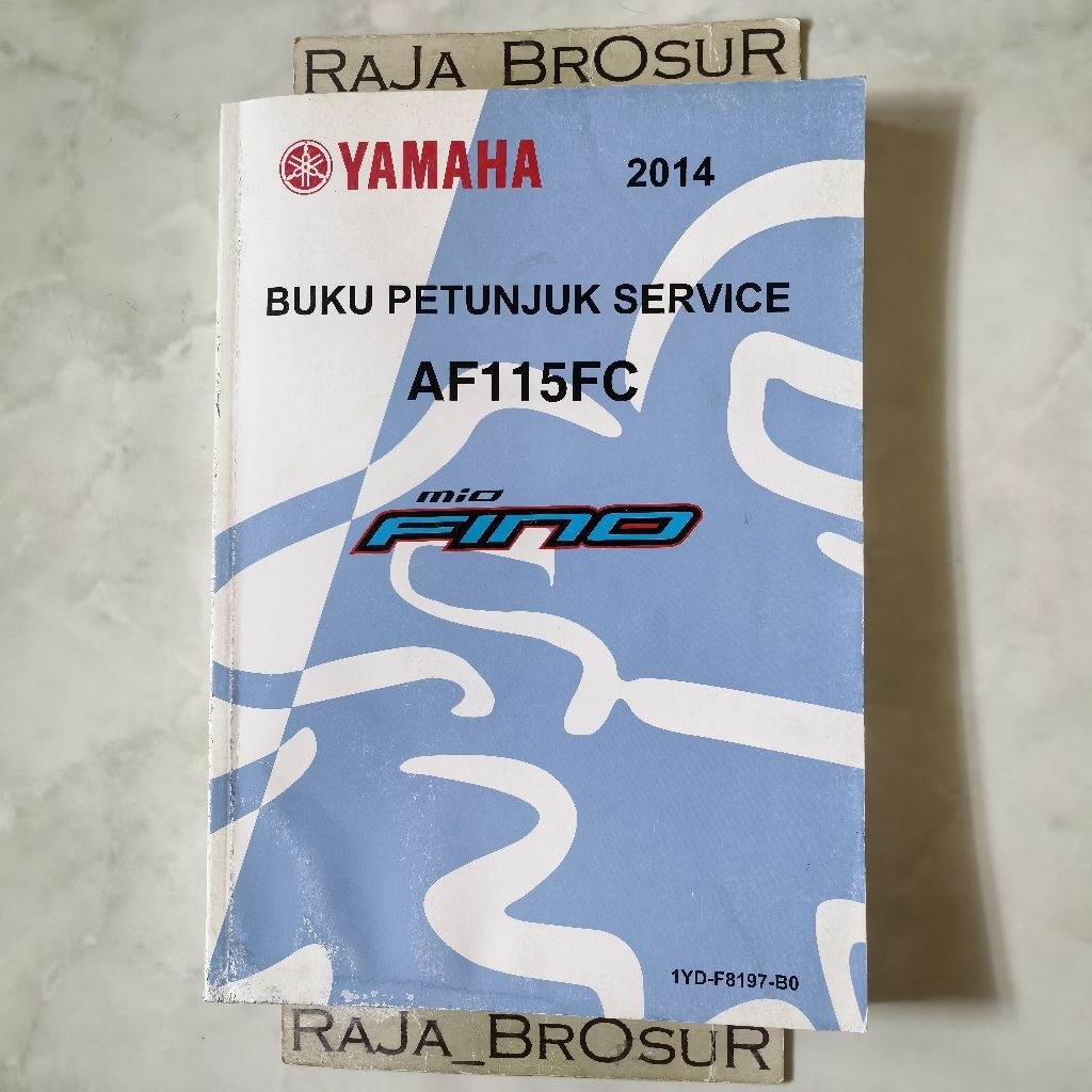 Buku Service Manual Buku Petunjuk Servis Manual book Yamaha Mio Fino 115 FI Injeksi 1YD 2014-2016 OR