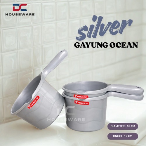 GAYUNG OCEAN SILVER TERAPLAST - Gayung Mandi Jumbo / Gayung Plastik