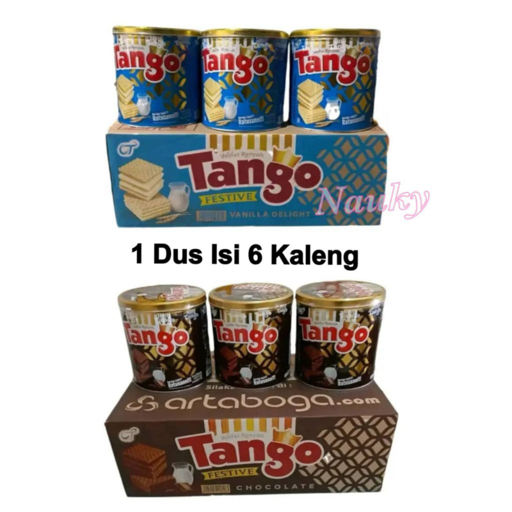 Tango Wafer Kaleng 1 Dus isi 6 Kaleng