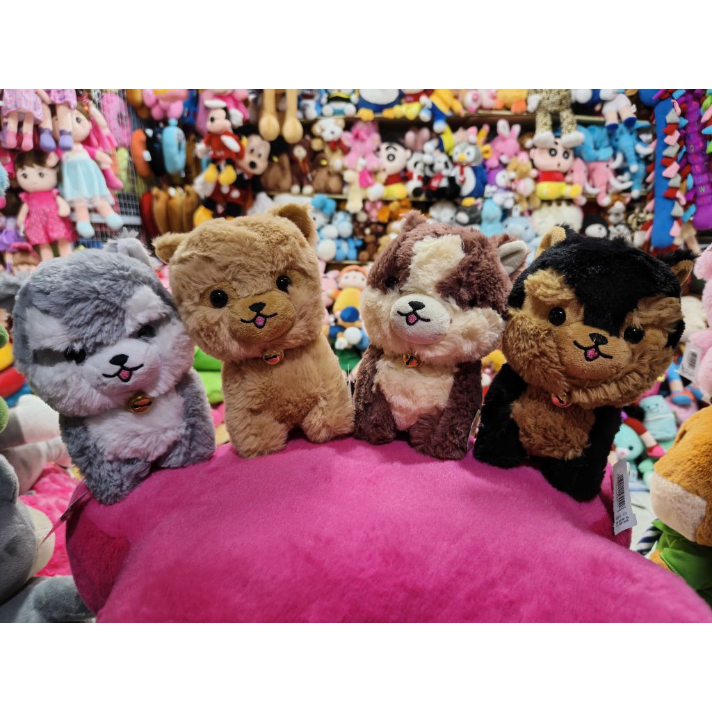 Boneka anjing imut kecil Boneka karakter anjing lucu banget B