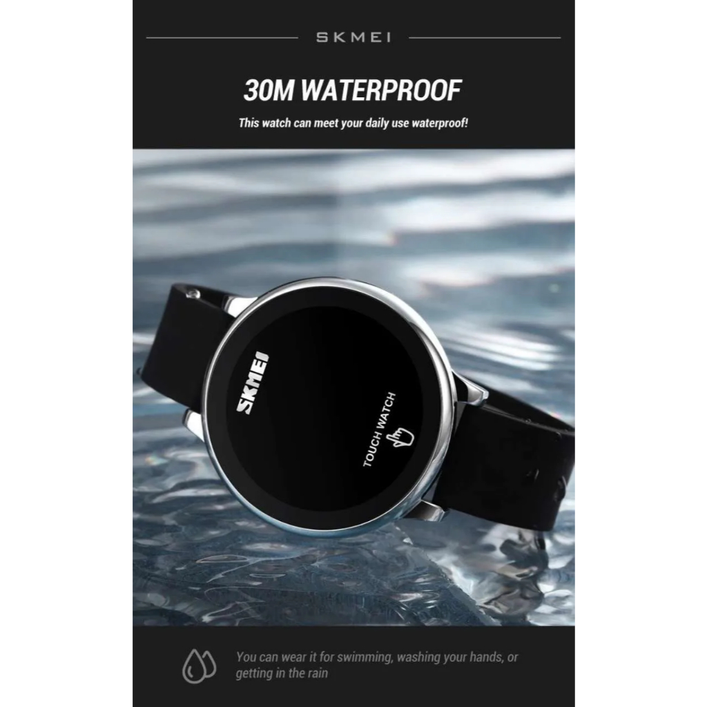 JAM TANGAN DIGITAL TOUCHSCREEN SKMEI ORIGINAL SK1842 / SK 1842 RUBBER STRAP