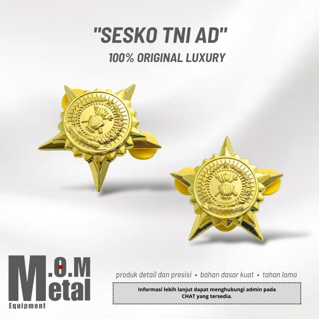 Brevet SESKO TNI AD (100% Original Luxury) - Tersedia Grosir Brevet untuk Resaler, Brevet TNI, Breve