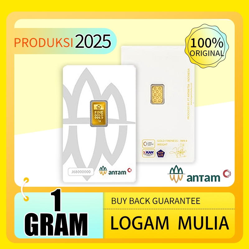 Emas Antam 1 Gram LM Logam Mulia Antam 1 Gram Sertifikat Terbaru