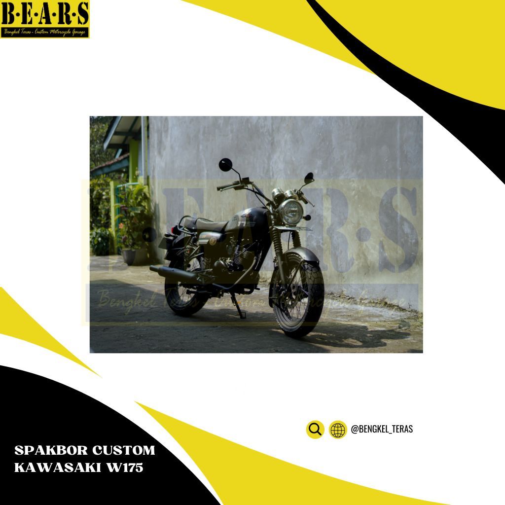 Spakbor Custom Kawasaki W175 British Classic Retro PnP
