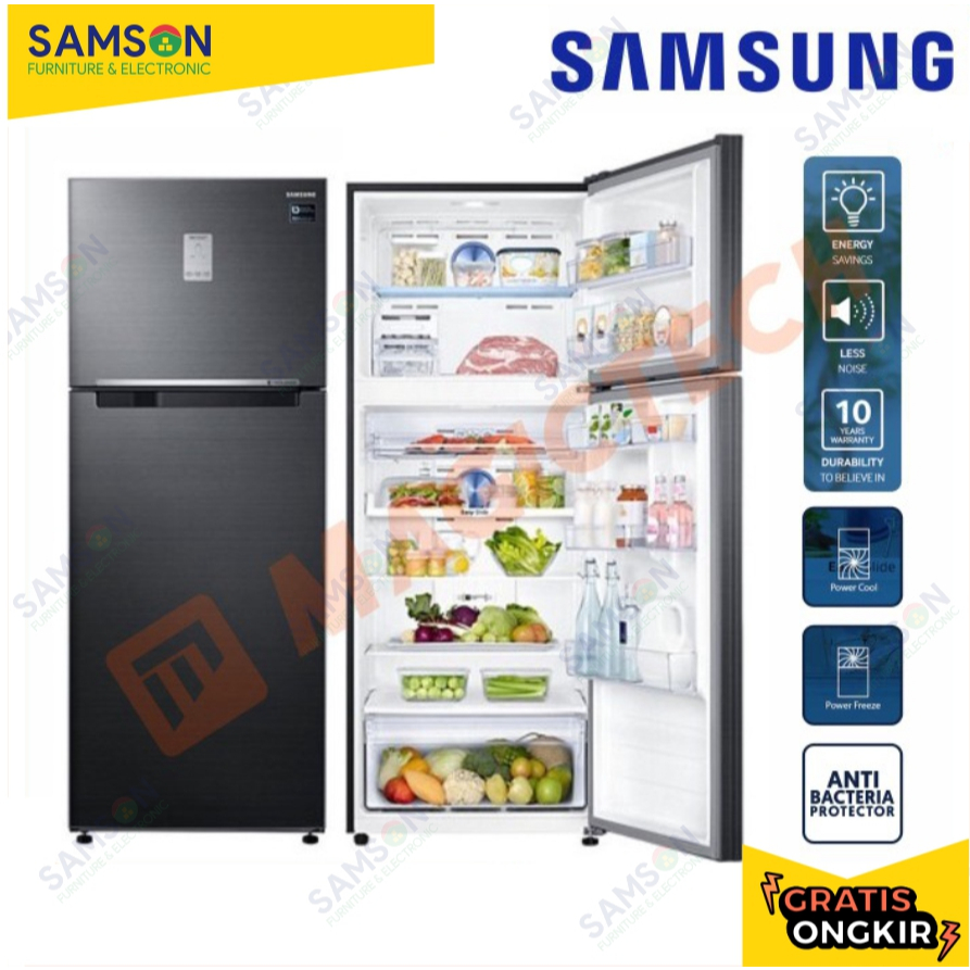 KULKAS 2 PINTU SAMSUNG RT46K6231BS 453L INVERTER - HITAM