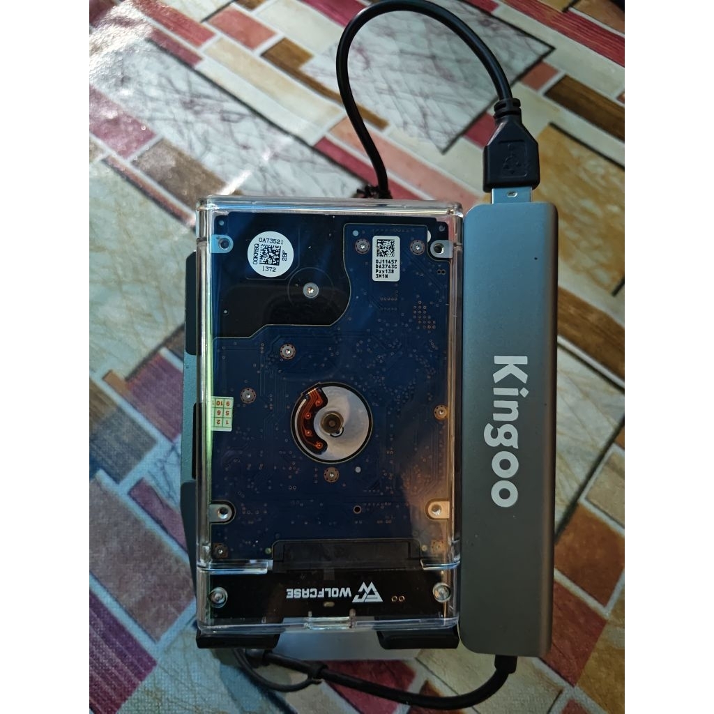 HDD Eksternal 500 GB ISI Game PC Laptop Hp + Adaptor Kingo