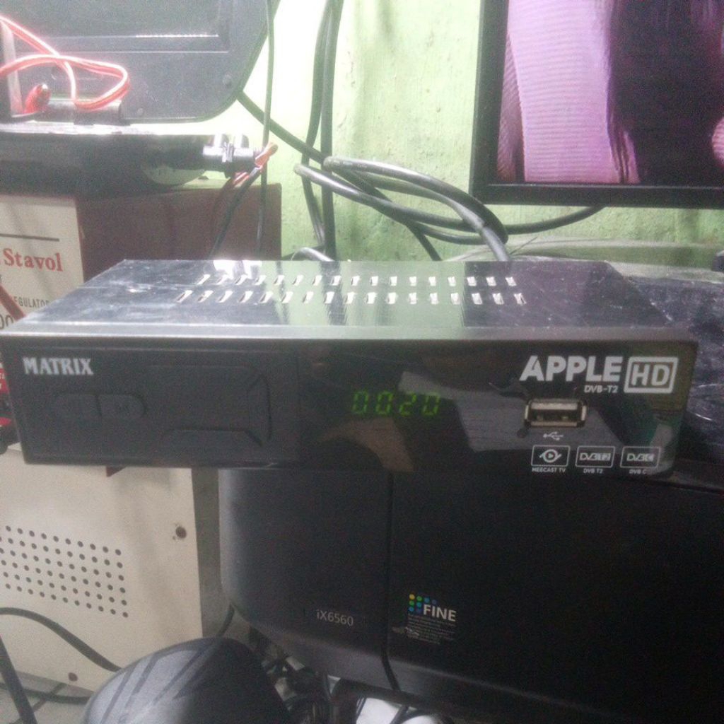 STB TV DIGITAL MERK MATRIX APPLE MERAH SECOND