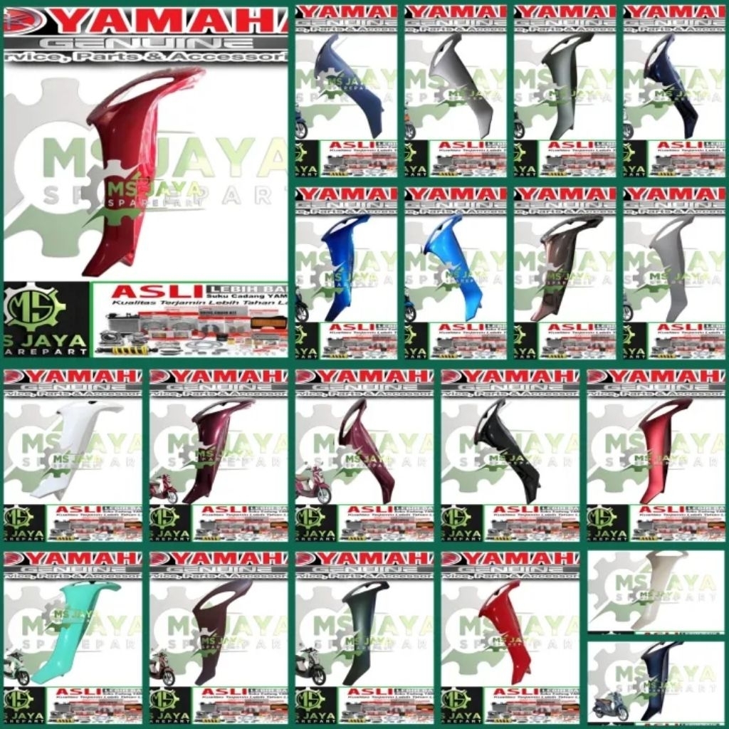 Cover sayap body depan Fino FI 115 125, 125 Grande kanan atau kiri Original Yamaha 1YD-F8311-00 1YD-