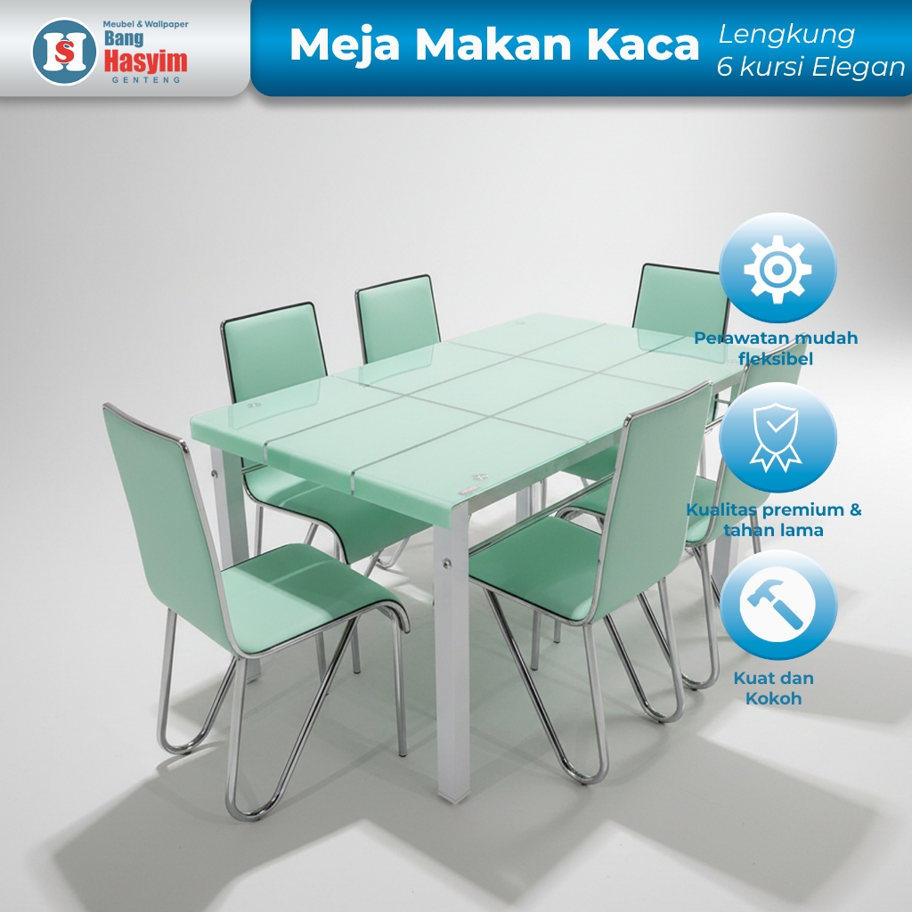 Meja Makan Kaca Meja Makan Elegan Meja Makan Keluarga Meja Makan Set Meja Makan Satu Set