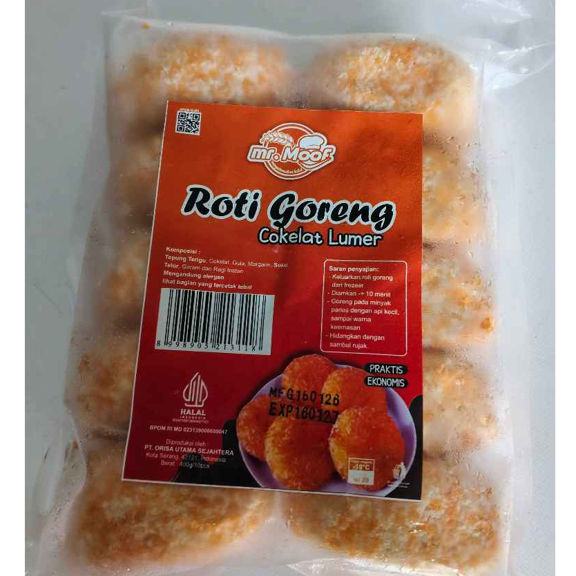 Roti Goreng Coklat Lumer Frozen