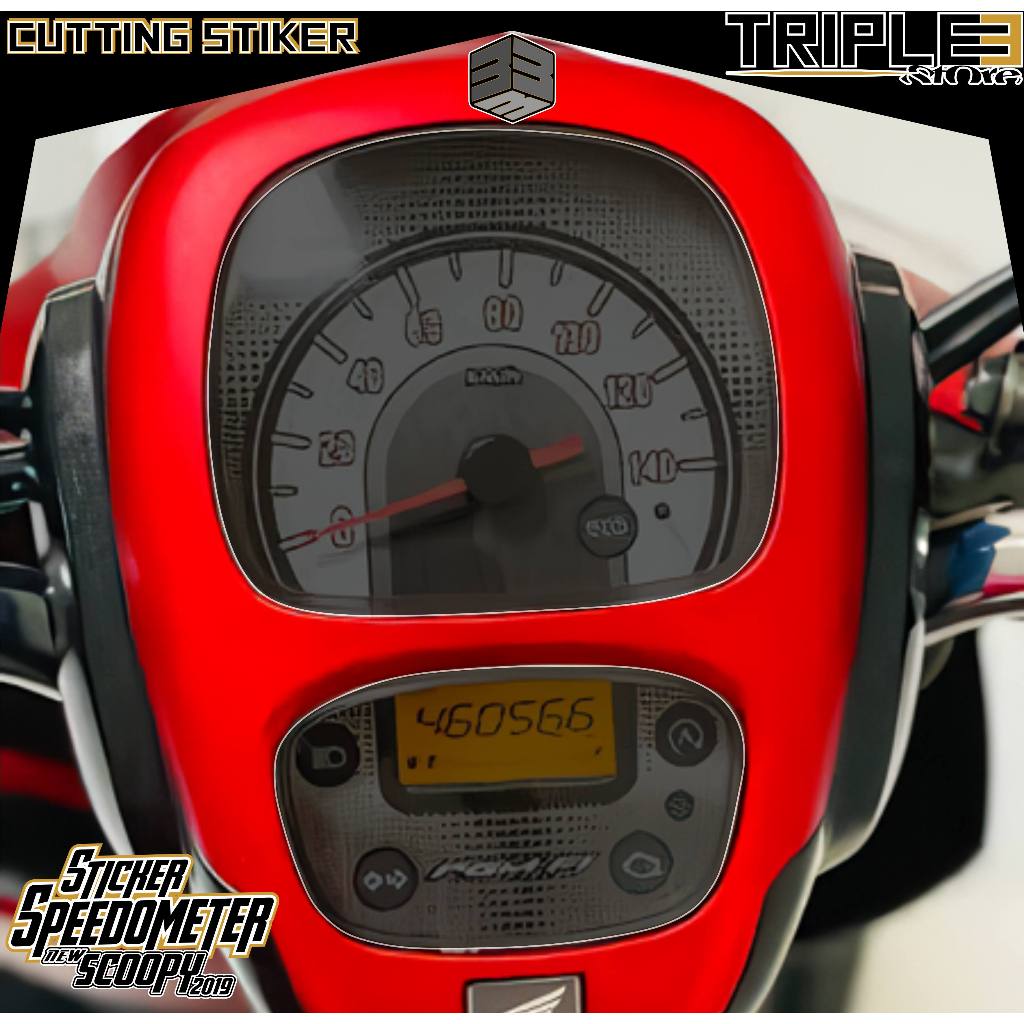 PELINDUNG SPEEDOMETER SCOOPY 2019/STIKER ANTIGORES/STICKER CUTTING/STIKER ANTI GORES SPIDO NEW SCOOP