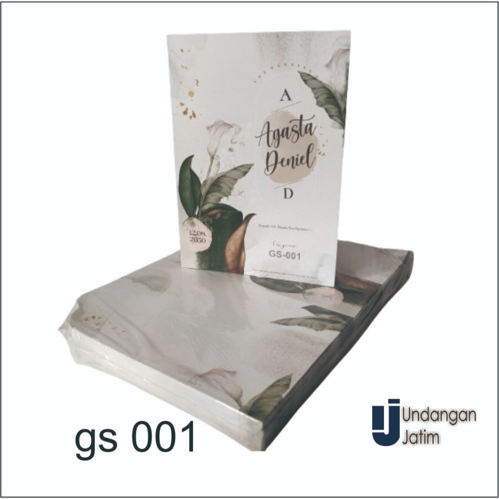 (100 pcs) GS 001 BLANGKO UNDANGAN KOSONGAN GRIYA SILVER GS001