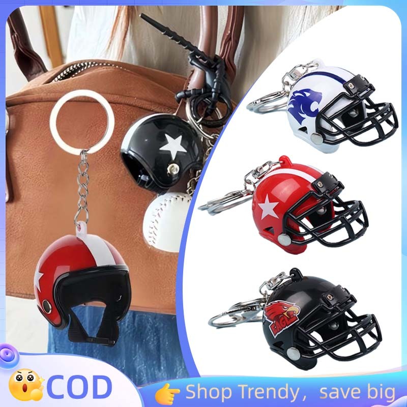 Gantungan Kunci Bentuk Helm Gantungan Leher Rugby Gantungan Helm Lucu Gantungan Kunci Hlem Helm Gant