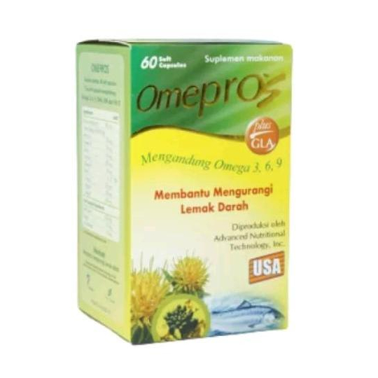 Omepros 1 Botol isi 60 Soft Capsul/ Minyak Ikan