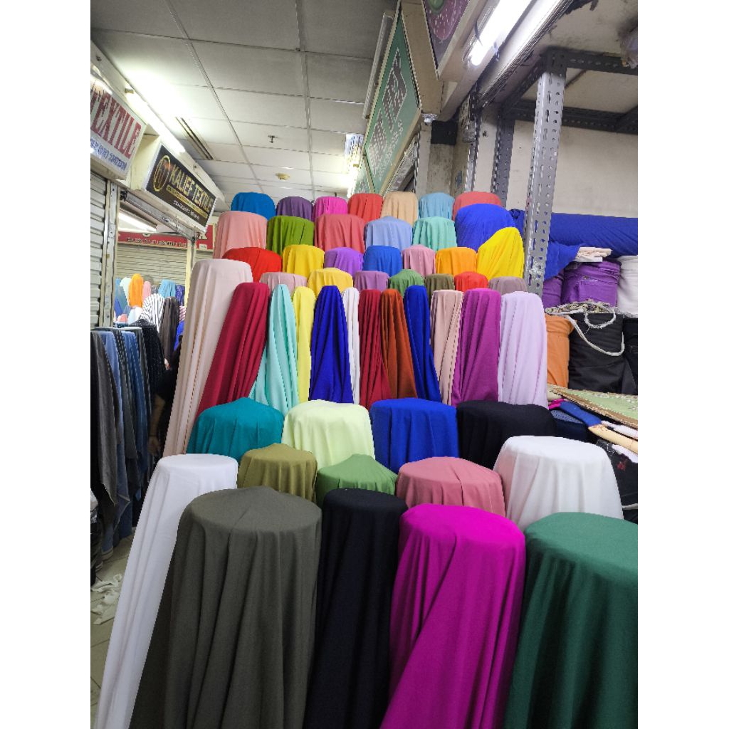 bahan rayon polos Premium