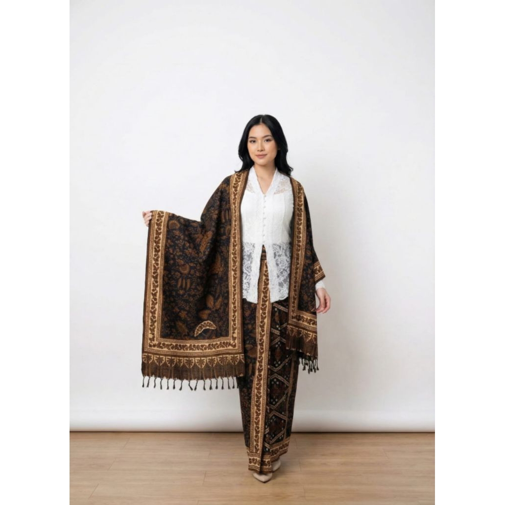Sarung Selendang Set Kain Batik Premium