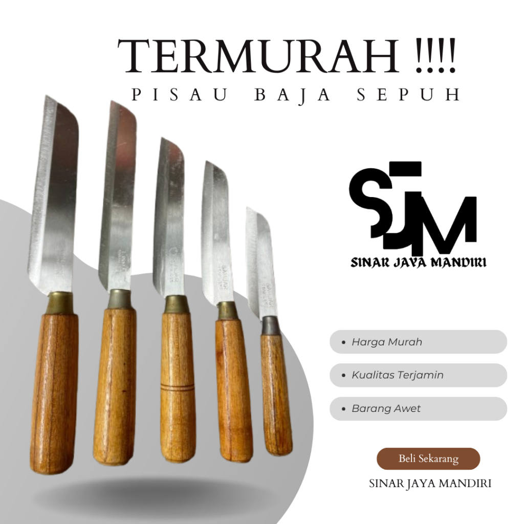 Pisau Dapur Baja Super / Pisau Baja Berkualitas / Pisau Dapur Bahan Baja / Pisau Super Tajam