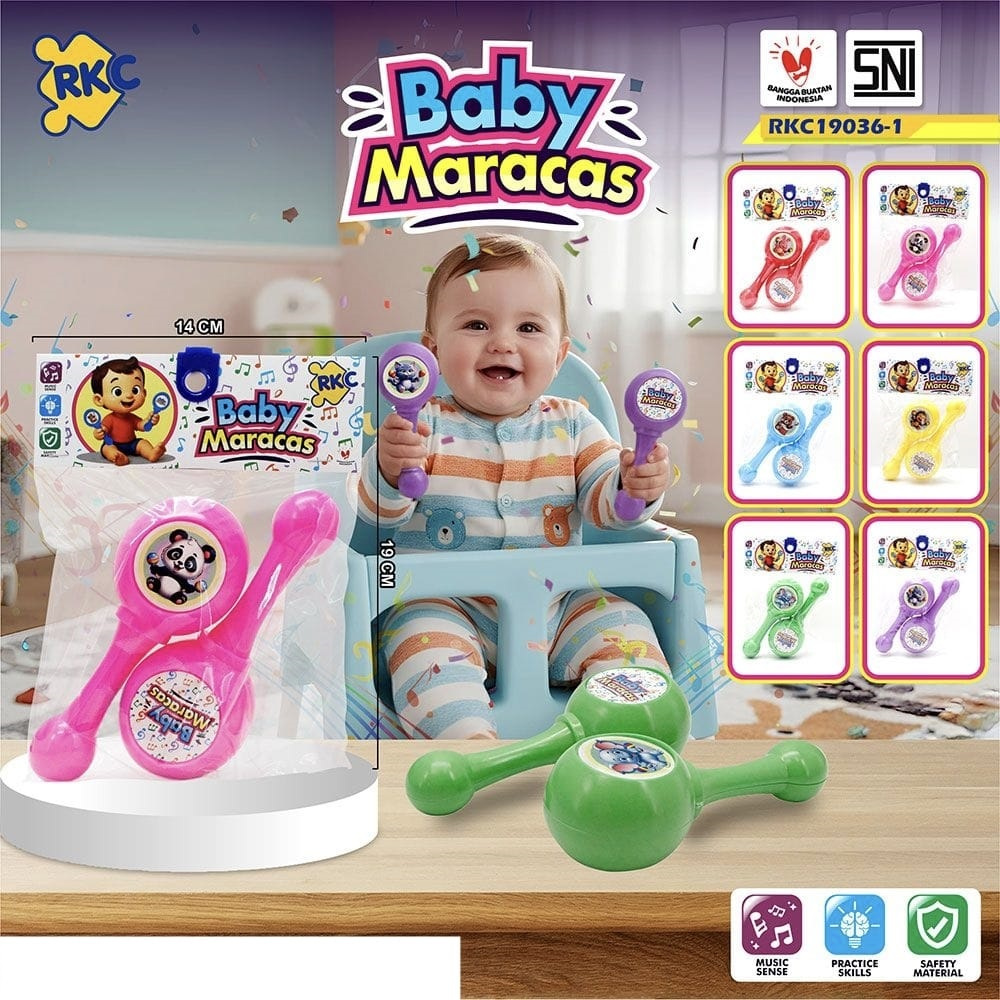 MAINAN KERINCINGAN BAYI BABY MARACAS RKC190361